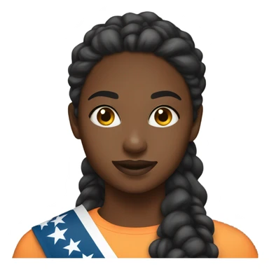 black girl doing colorguard sticker