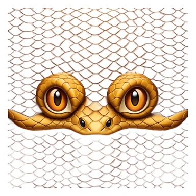 brown snake skin print sticker