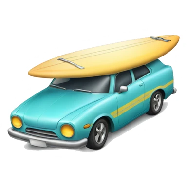 Car surf board sticker