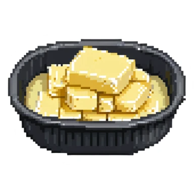 butter in a dish sticker
