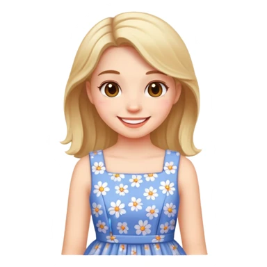 girl in a cute dress sticker