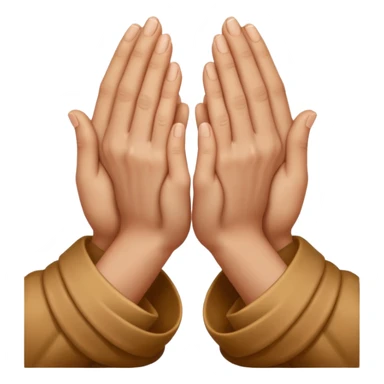 2 hands prayer sticker