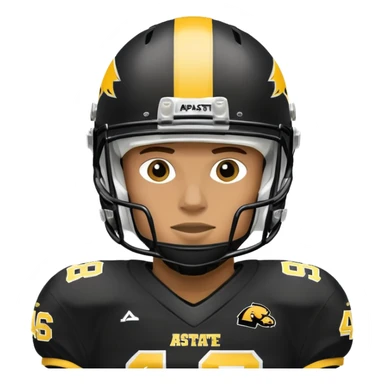 Appalachian State football player, but make the words on it say app state ￼ sticker