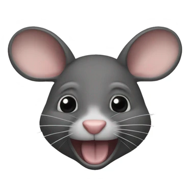 Ratón con un quso  sticker