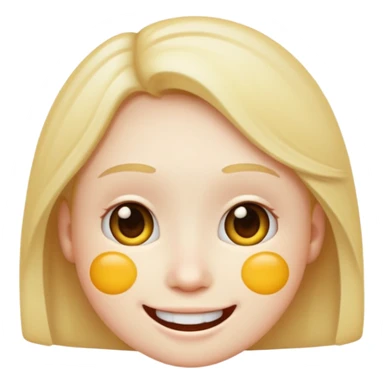emoji with white dots on face sticker