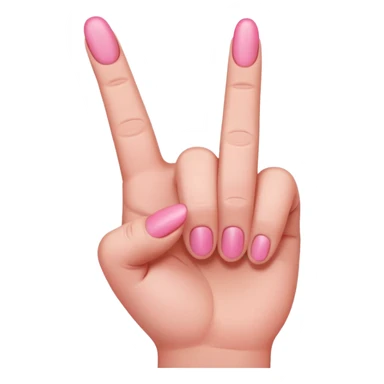 pink middle finger sticker