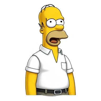 homer simpson sticker