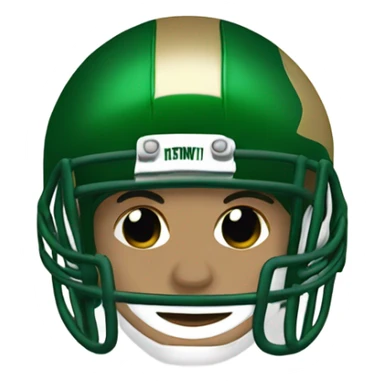 Tim Reilly wearing an Irish football helmet sticker