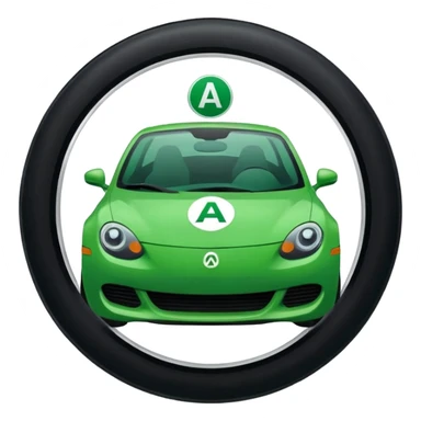 Jeune permis le A de jeune conducteur genre le petit rond  sticker