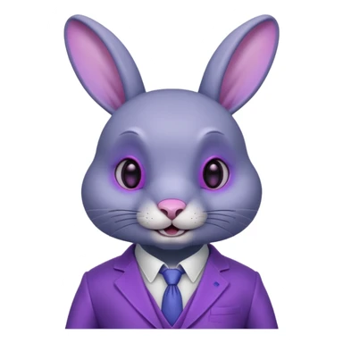 Bonnie es un conejo animatrónico de color índigo con ojos magenta. El color de su hocico, panza y el interior de sus orejas es un color lavanda.Tiene orejas largas articuladas e tiene dientes redondos y carece de cejas.Su traje parece estar hecho de un material metálico. haz solo su cabeza sticker