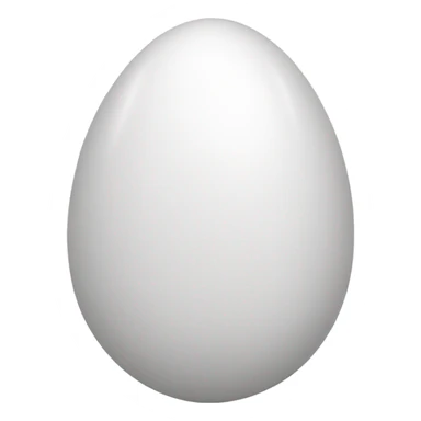 A classic egg emoji. sticker