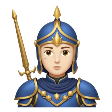 Moon Guard – crescent spear,Royal Soldiers. sticker