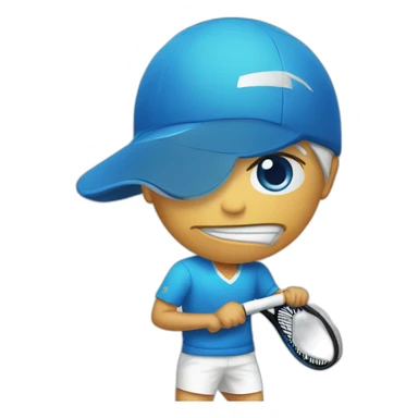 Pista de tenis azul sticker