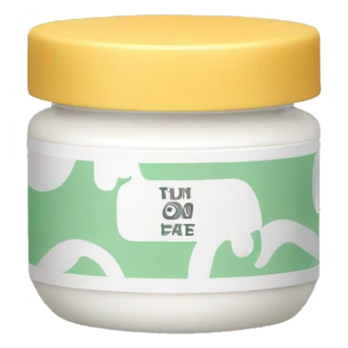 hand cream jar sticker