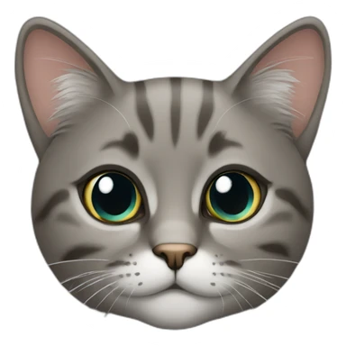 Cat persa cinza sticker