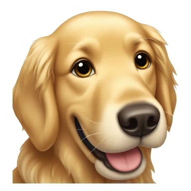happy golden retriever sticker