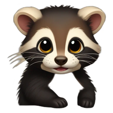 Furry Polecat sticker