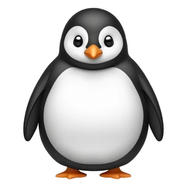 Fat penguin sticker