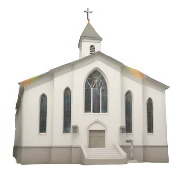 church with rainbow sticker