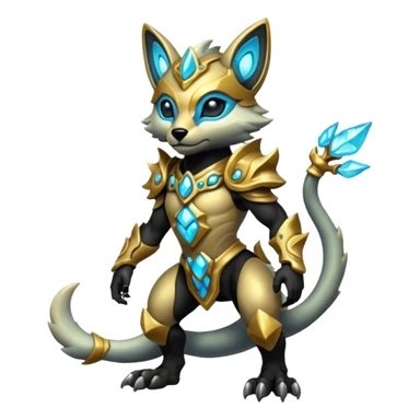 Protogen-Primagen-animal-fantasy-creature, full body sticker