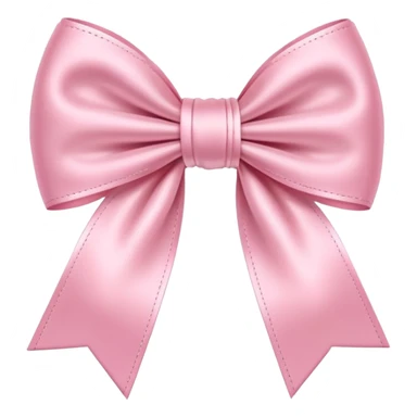Baby pink bow sticker