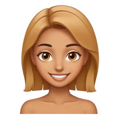 smiling girl with sexy eyes inside  sticker