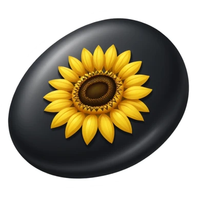 black sunflower seed sticker