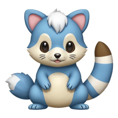 Oshawott-Furret-fusion sticker