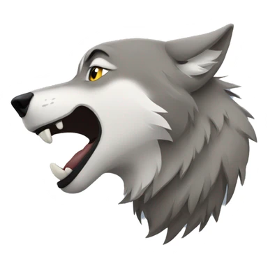 Howling wolf  sticker