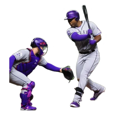dinger rockies sticker