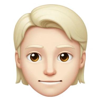 Smirk face with blank stare sticker