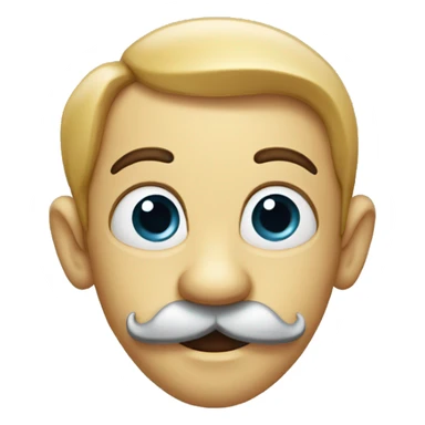 Pinocchio with mustach sticker