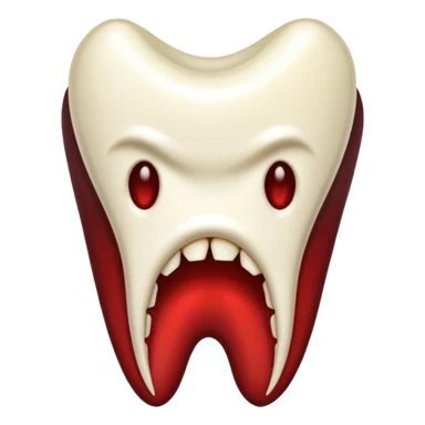 Vampire tooth sticker