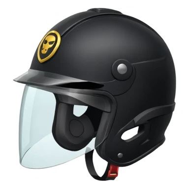 Rider helmet black matte at the back theres ribbon attached for female rider it is a full face only do not include the lady sticker