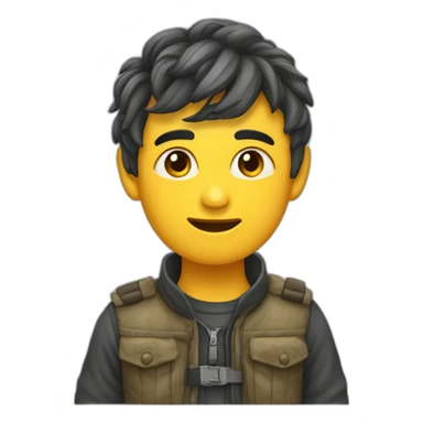 Žirafa s batohem sticker