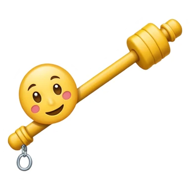crer un emoji pour representer la moitier et maitenent avec une barr orizontal sticker