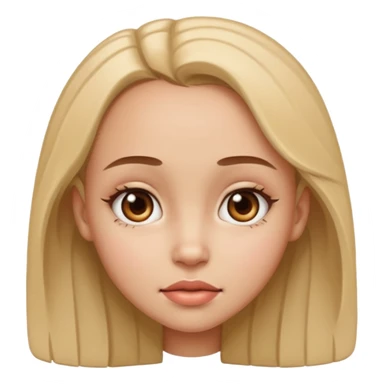 Girl with massive forehead  sticker