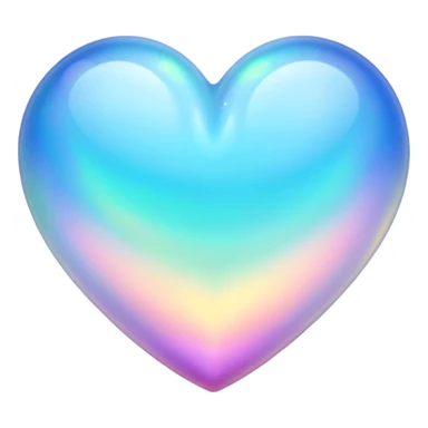 Opal heart sticker