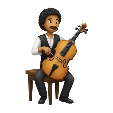 person playing strings (spanished dressed) sticker