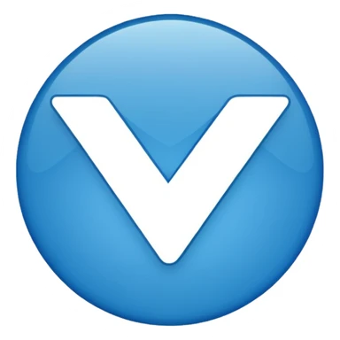 Create me an emoji that looks similar to the Facebook blue verification batch it's for my research sticker