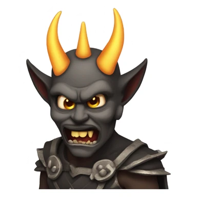 Demonio con corona sticker