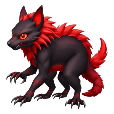Blodig-Fakémon-hybrid-creature (full body)  sticker