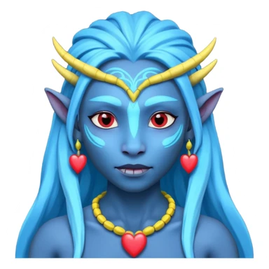 na'vi with heart eyes sticker