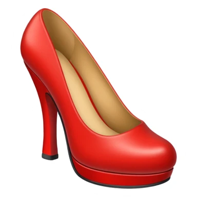 red shoe sticker