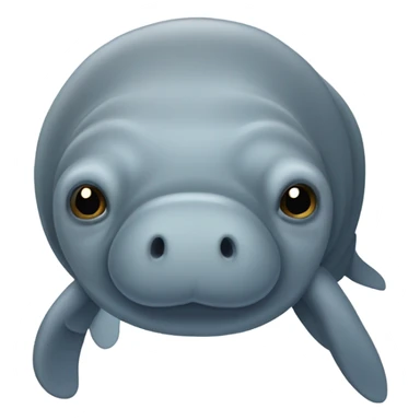 Eye lashes on a manatee  sticker
