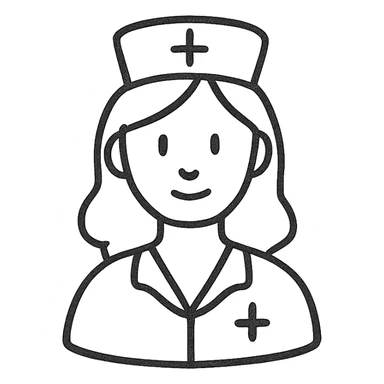 female nurse sticker