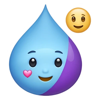 pirulito azul claro e roxo claro sticker