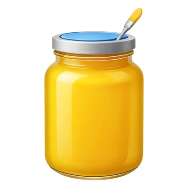 Paint Color Jar yellow sticker