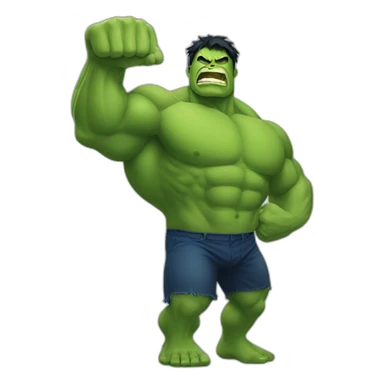 Hulk lifting sticker