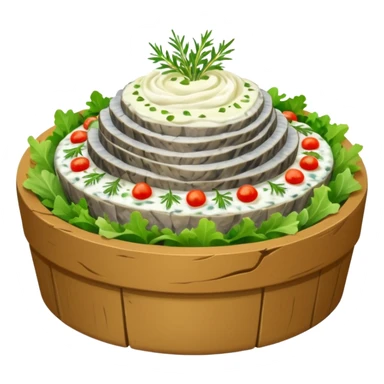 salad herring under a fur coat sticker